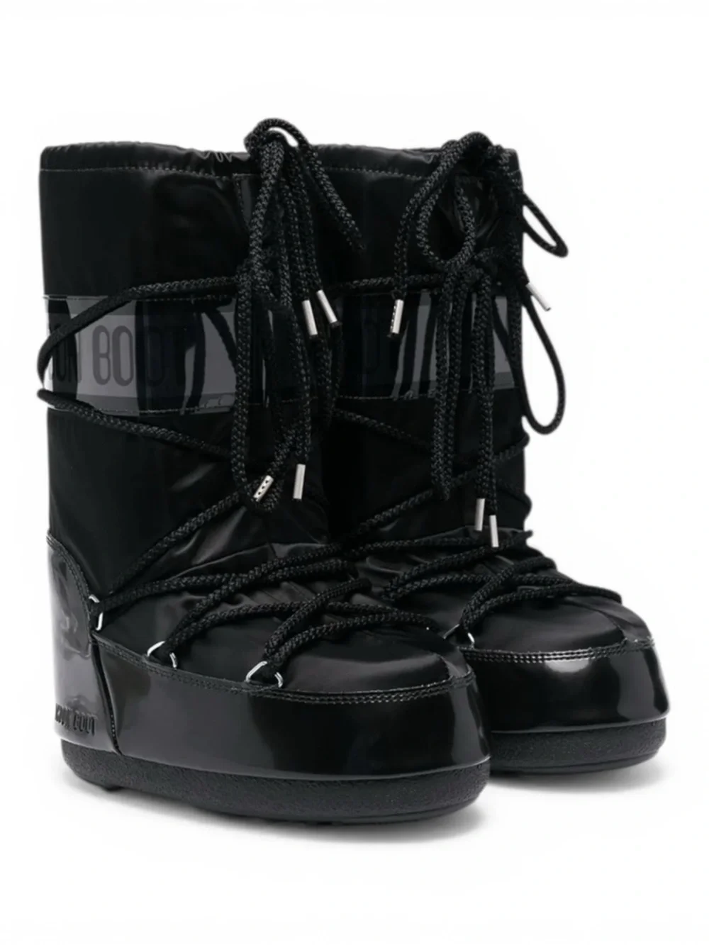 Moon Boots Black Icon Glance Kids Space Lunar Landing Size US 7c/9.5c New No Box